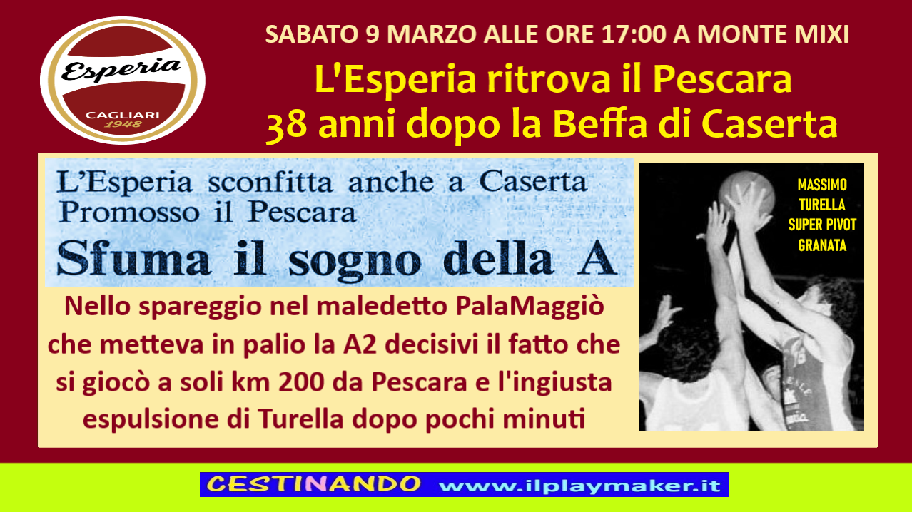 CASERTA, 8 GIUGNO 1986 Il Playmaker